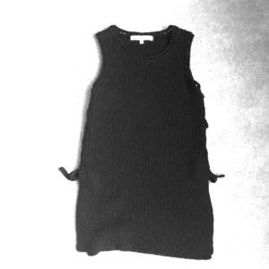 Cupcakes and cashmere black sleeveless sweater